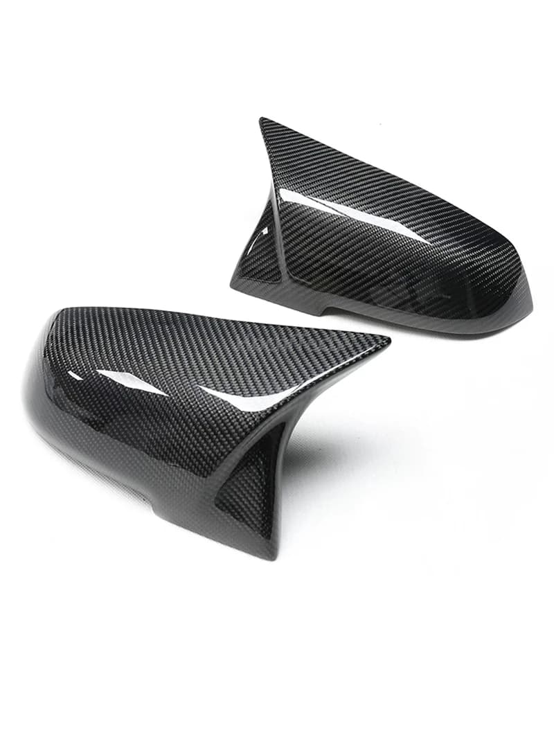 Capuchon de rétroviseur noir carbone, BMW Série 1, 2, 3, 4, X, M, 220i, 328i, 420i, F20, F21, F22, F23, F30, F32, F33, F36, Bronch, 2 pièces