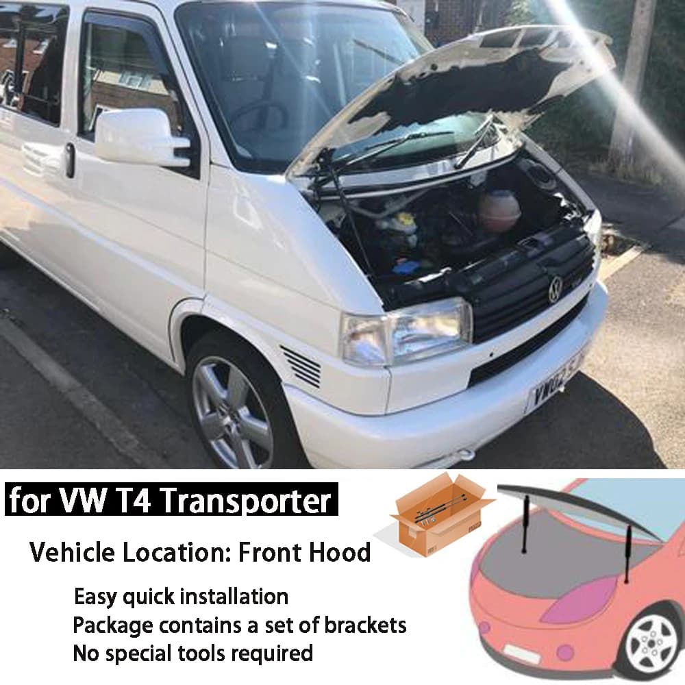 Entretoise de Support de Levage pour Volkswagen, VW T4 Transporter 1990-2003, Capot Avant, Ressort à Gaz, Amortisseur le Plus Récent, 1 Pièce