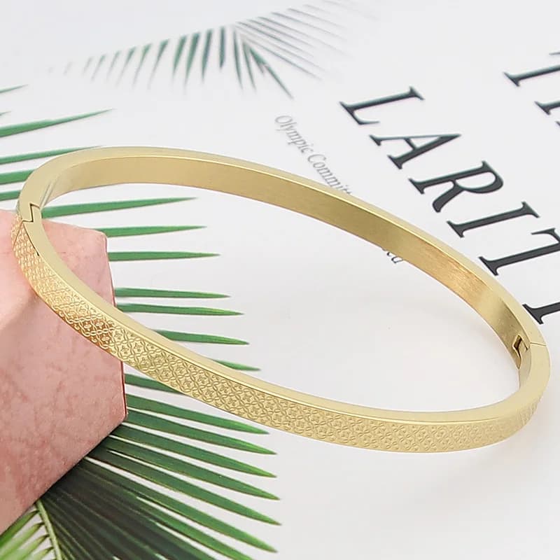 Bracelets en acier inoxydable, série Parent-enfant, bijoux graphique feuille, cadeaux de fête, vente en gros