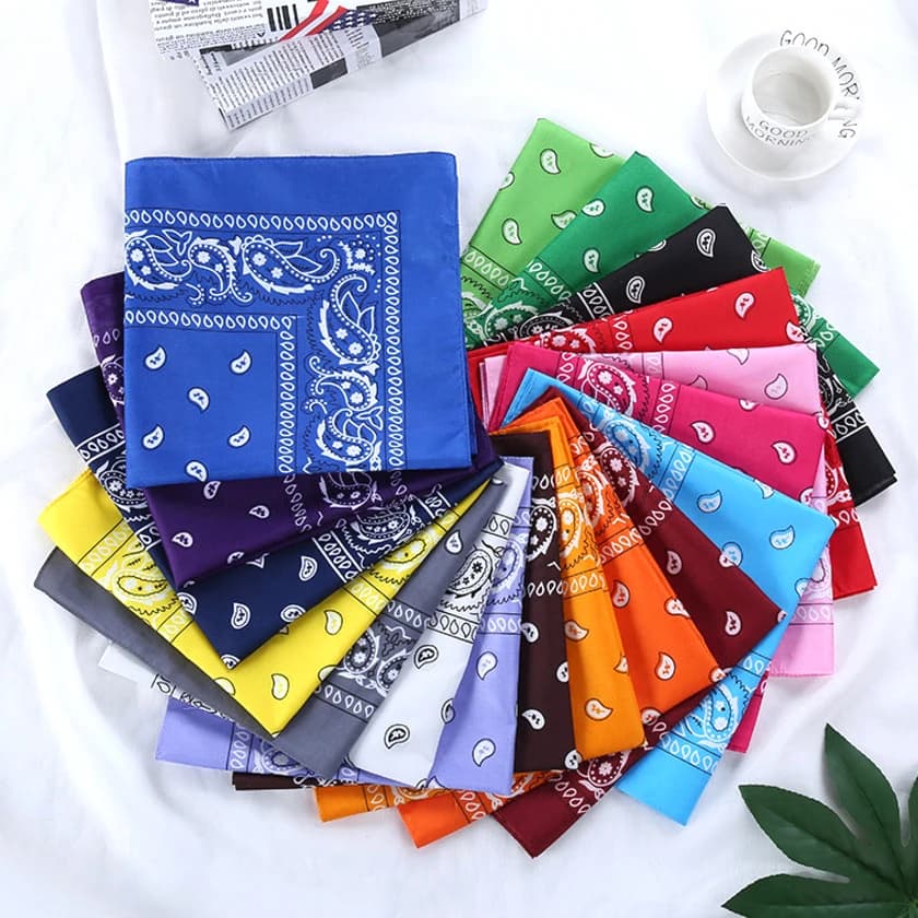 Nouveaux bandeaux unisexe coton Bandana foulard chapeaux pour femmes concepteur chapeaux Double face tête enveloppement hommes masques visage écharpe