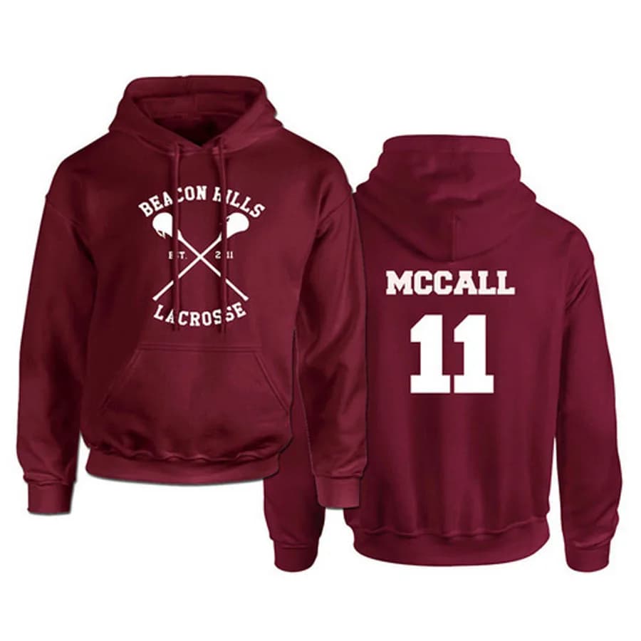 Sweats à capuche Teen Wolf pour hommes, sweat-shirt Stilinski 24, sweat à capuche PVD Dunbar McCall Moletom, vêtements de veste Harajuku, grande taille