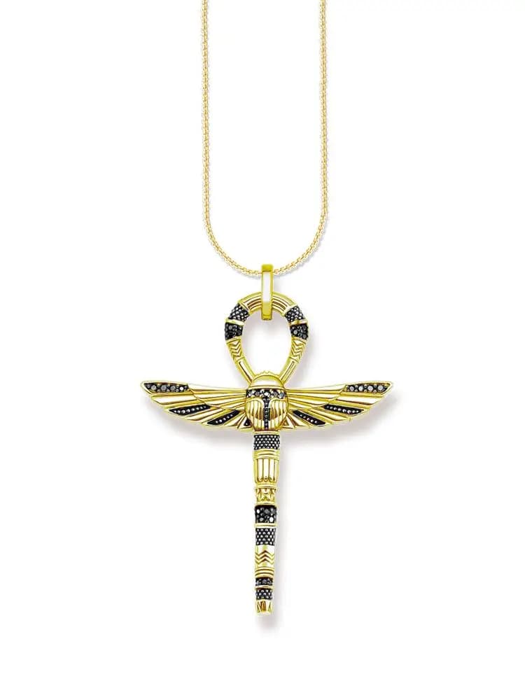 Collier croix de vie Ankh avec scarabée, Bijoux fins d'été 2021, flambant neuf, Europe, Bijoux en argent Sterling 925, cadeau pour femmes et hommes