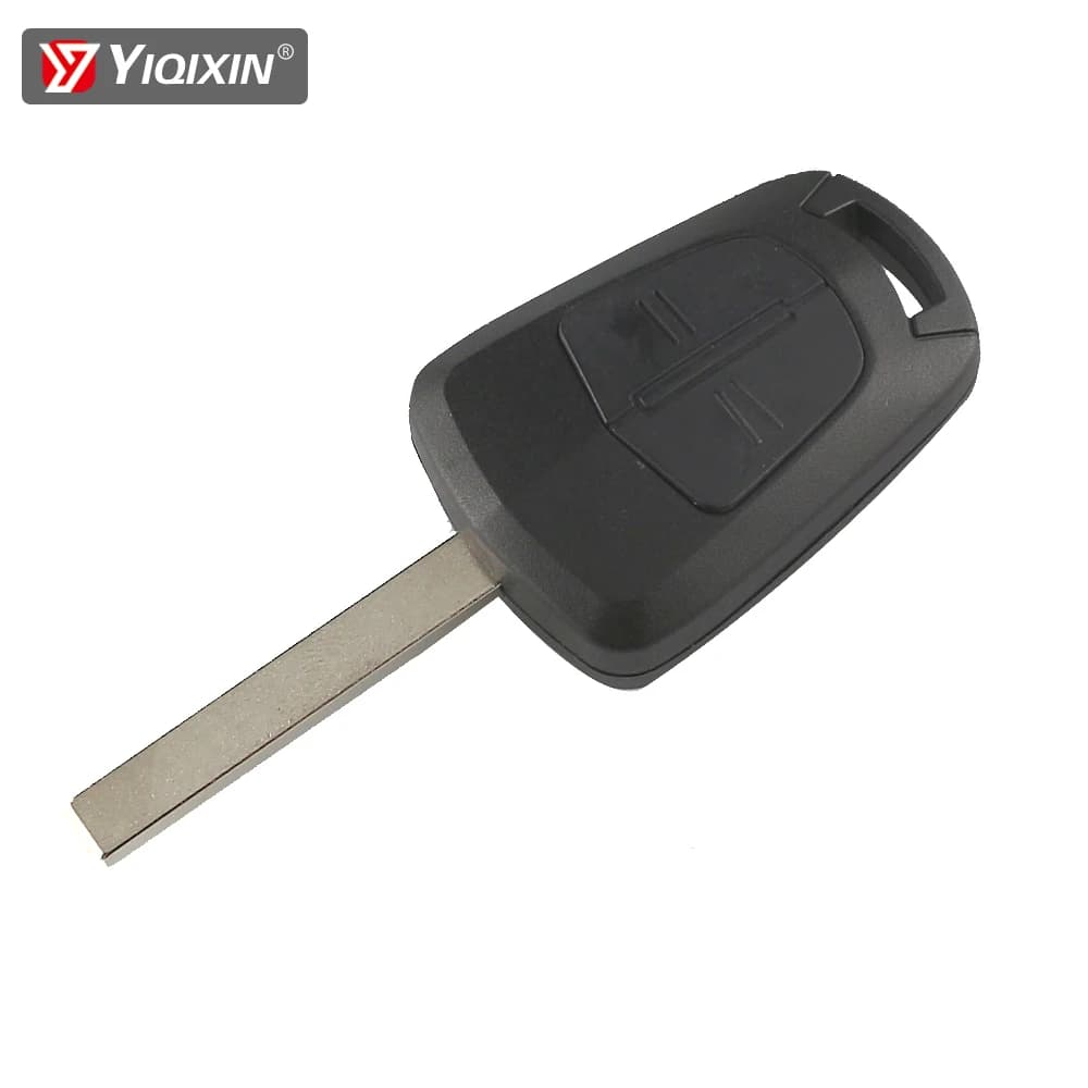 Clé télécommande à 2 boutons pour Opel Vauxhall Corsa D Meriva B Astra H J G Insignia Zafira Agila, coque de clé de voiture, sans Logo, lame non coupée