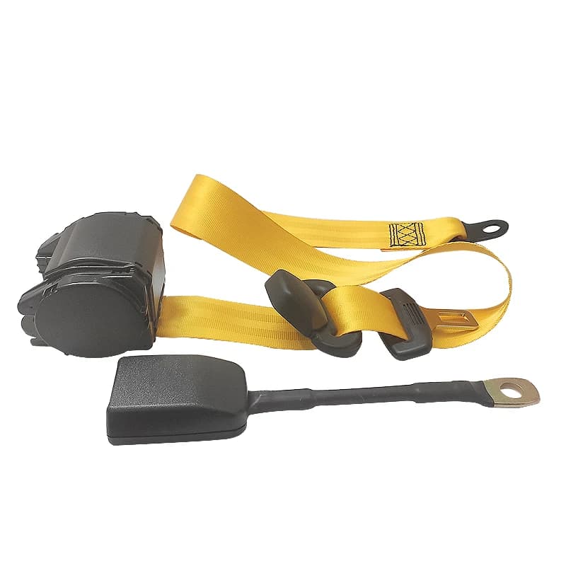 Nouvelle ceinture de sécurité réglable et rétractable à 3 points rouge, jaune et bleu 2020, ceinture de sécurité d'urgence pour voiture avec système de verrouillage.