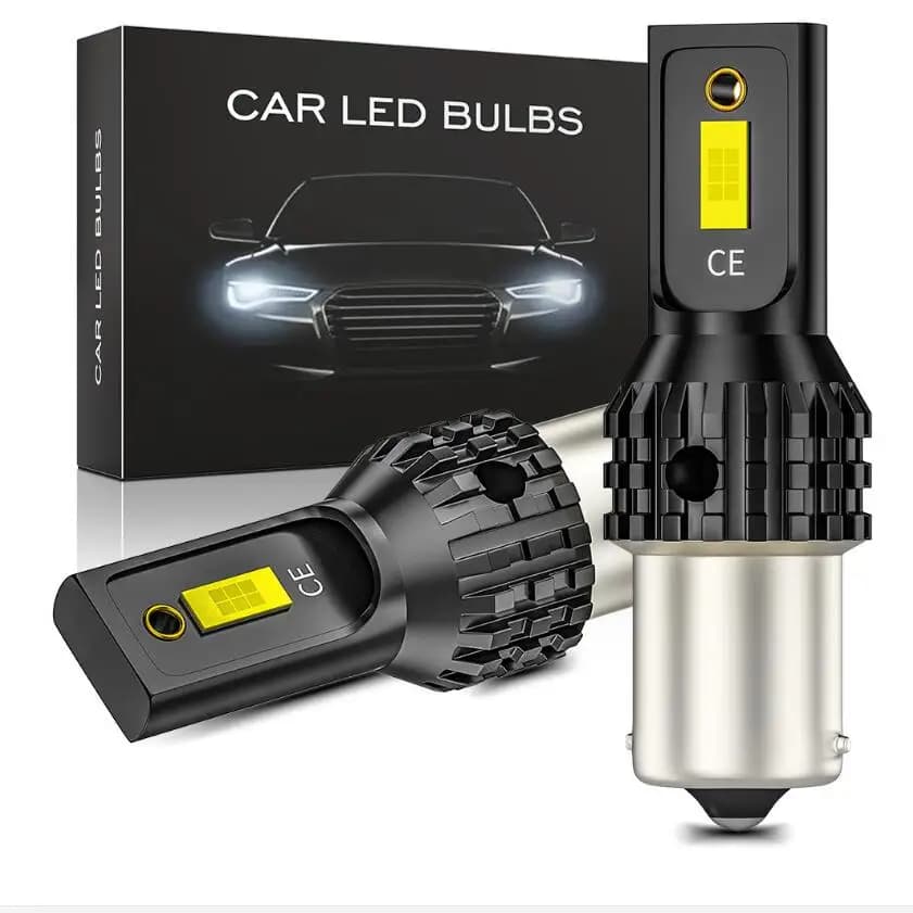 2 Ampoules led pour VW Passat B5 B6 B7 Golf 5 6 7 1156 BA15S P21W LED 7506 Voiture LED 1157 P21/5W BAY15D Inverse de Secours LED Ampoule