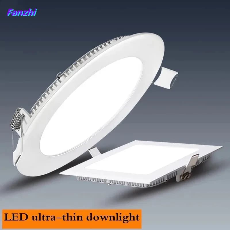 Plafonnier encastré, avec pilote, 3W, 6W, 9W, 12W, 15W, 18W, 25W, ac 110V, 220V