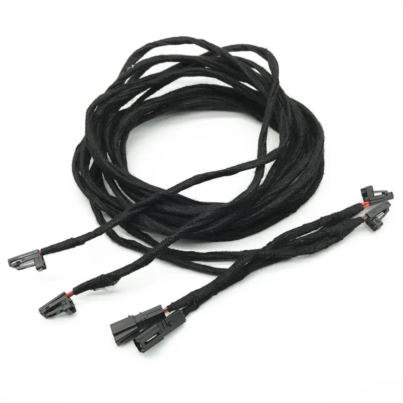 Câblage de mise à niveau de 3 mètres pour éclairage d'espace pieds et coffre de voiture, compatible avec Passat B6 B7 Golf 5 6 MK6 A3 A4 B9 A6 A8 Q3 Q5 Q7 SEAT