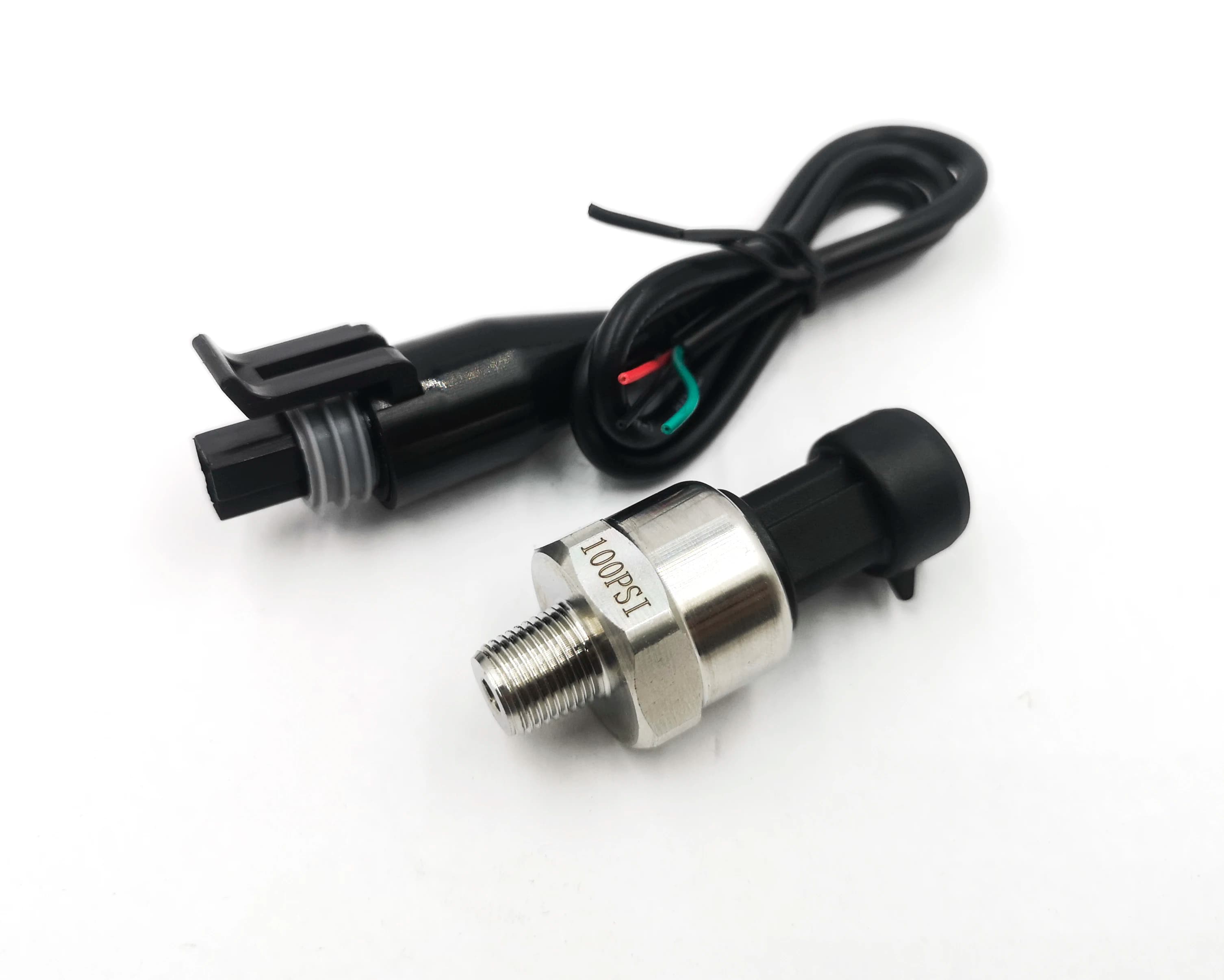 Capteur de pression, transducteur, transmetteur pour eau, huile, carburant, gaz, air, 1/8NPT, DC 5V, capteur en céramique, acier inoxydable, 5-300 psi en option