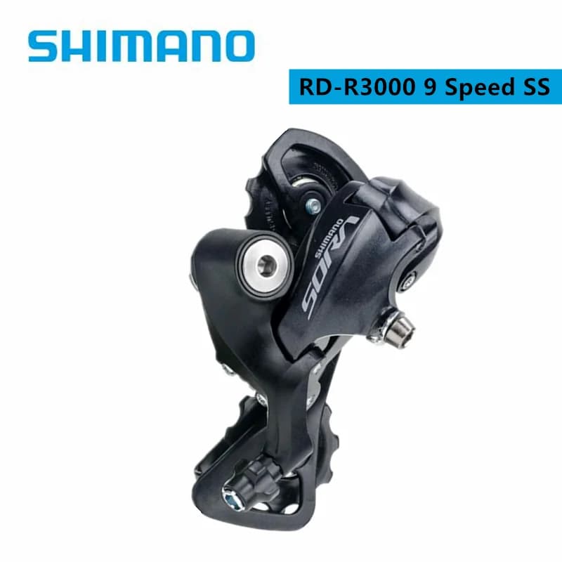 Shimano SORA-Dérailleur arrière SS court à 9 vitesses pour vélo de route, compatible avec une large gamme, abordable, R3000