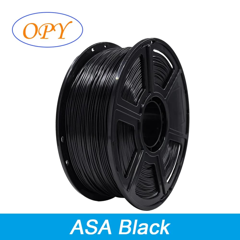 Asa Filament Imprimante 3D Résistance UV 1,75 mm 1 kg Fil plastique 10 M 100 G Échantillon Noir Blanc