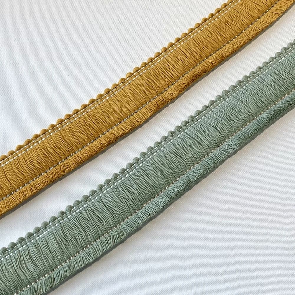 Bordure décorative en dentelle vert clair et or, pour canapé, intérieur de maison, vêtements, coussin, accessoire de garniture, 4 cm de large, 5 mètres/lot