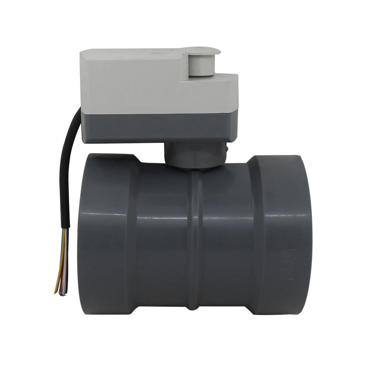 Vanne de régulation d'air électrique en PVC, diamètre intérieur 50-250 mm, vanne de régulation d'air motorisée avec actionneur AC 220V pour système de ventilation HVAC.