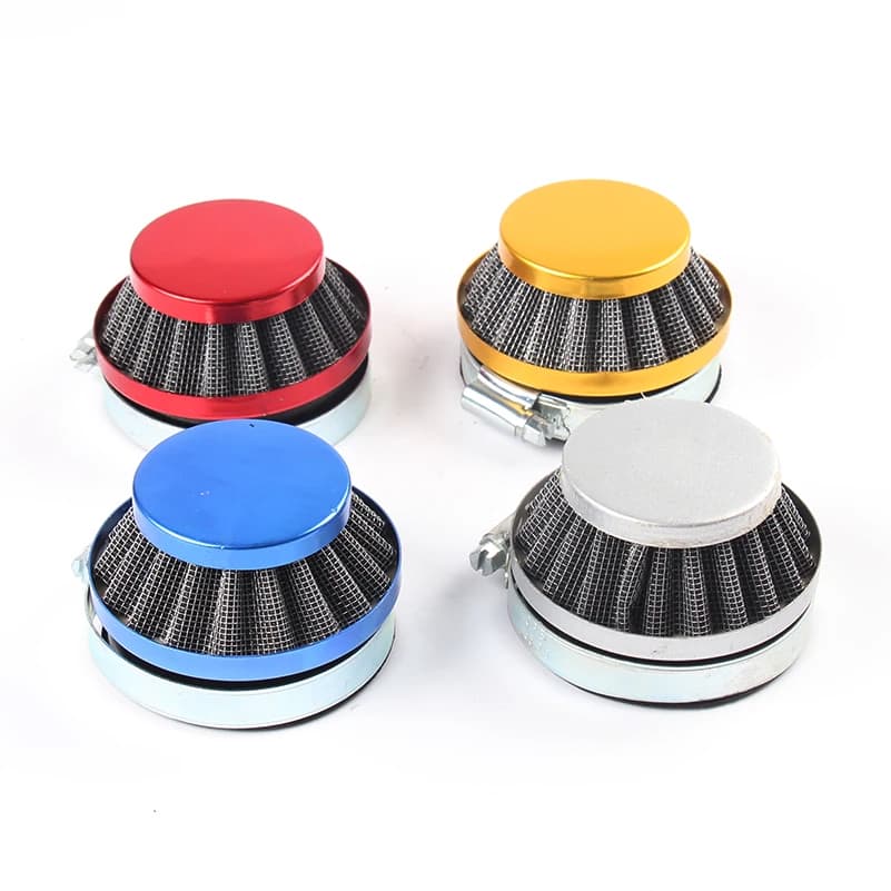 Filtre de nettoyage d'air multicolore 58mm pour carburateur de moteur 2 temps 47cc 49cc, Mini Moto pour enfants Quad ATV Dirt Pocket Bike