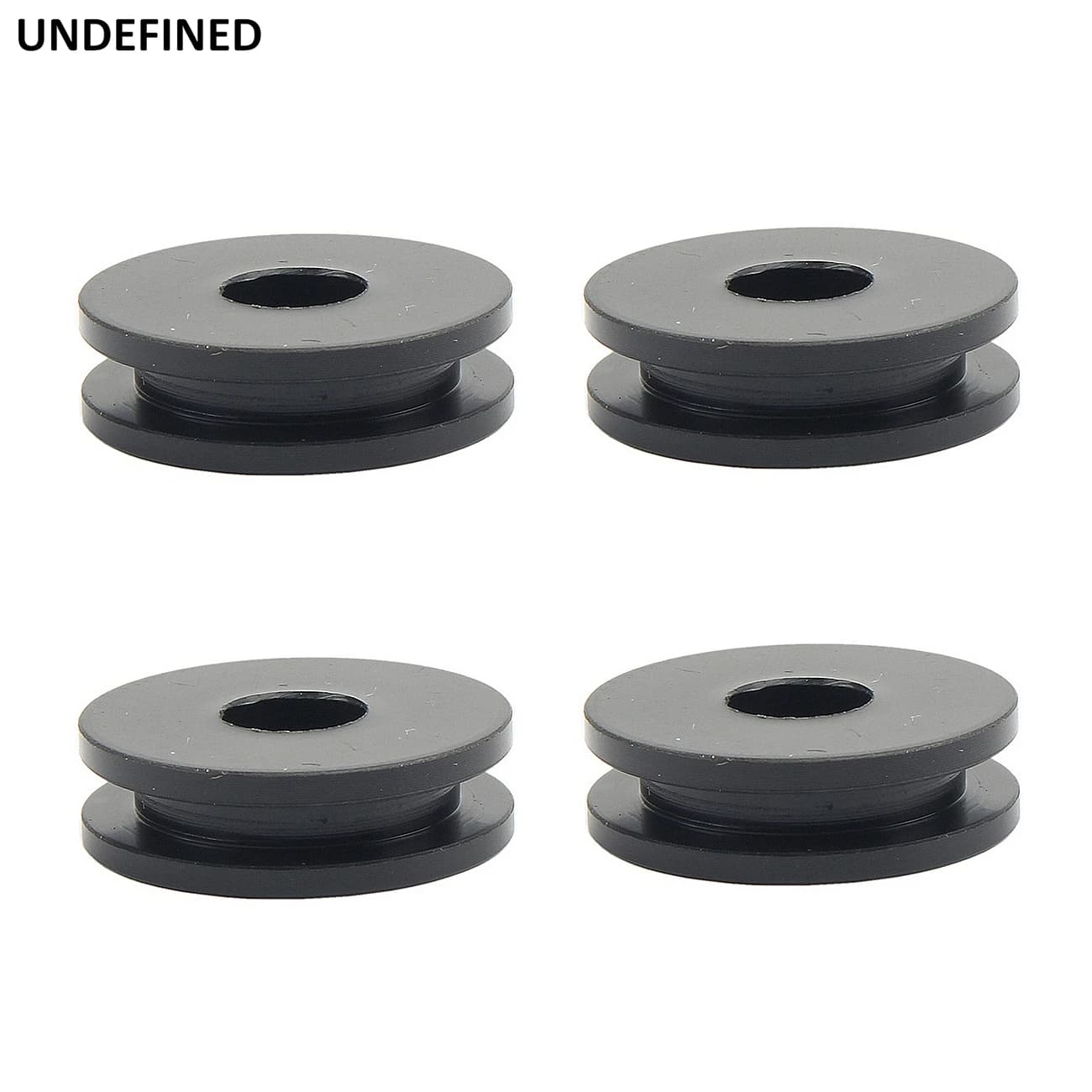 Oeillets de bague de montage de pare-brise, accessoires de moto, plastique POM noir pour Harley Road King Heritage Softail FLSTC 4 pièces