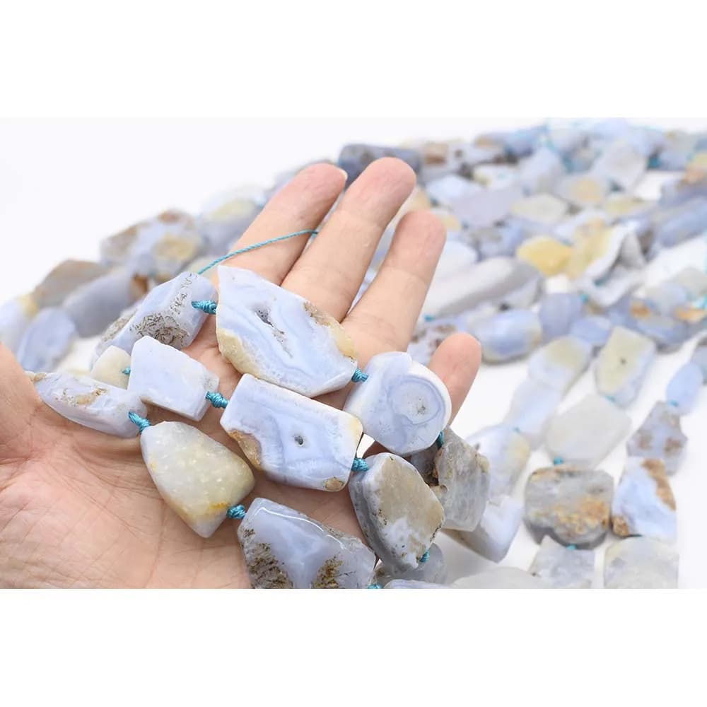 Perles d'agate violette lisse naturelle AA, irrégulières, pierre originale, collier bricolage, bracelet, bijoux, livraison gratuite, 13x22mm, 15 po