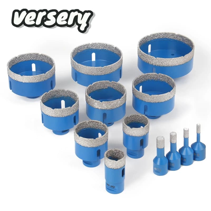 Ouvre-trou de scie circulaire brasé sous vide sec, filetage M14, propositions de diamant, noyau pour carreaux de céramique, granit, marbre, 6mm-120mm, 1 pièce
