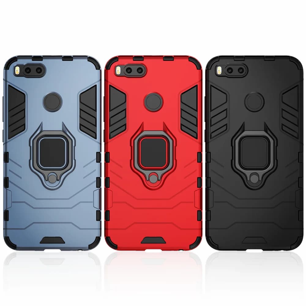 Coque blindée antichoc pour Xiaomi Mi 5X A1, support d'anneau, coque arrière de téléphone pour Xiomi Mi A1 5X MI5X MIA1, Funda Capa