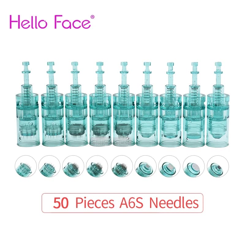 50 cartouches Dr Pen Ultima A6S pour stylo de microneedling, aiguilles de stylo Derma, aiguilles à baïonnette 11, 16, 36, 42, aiguilles Nano, longueur 0,25 mm