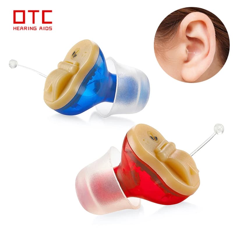 Micro-aide auditive OTC, appareil invisible pour les malentendants et les personnes âgées, amplificateur sonore, microphone sans fil, taille mini