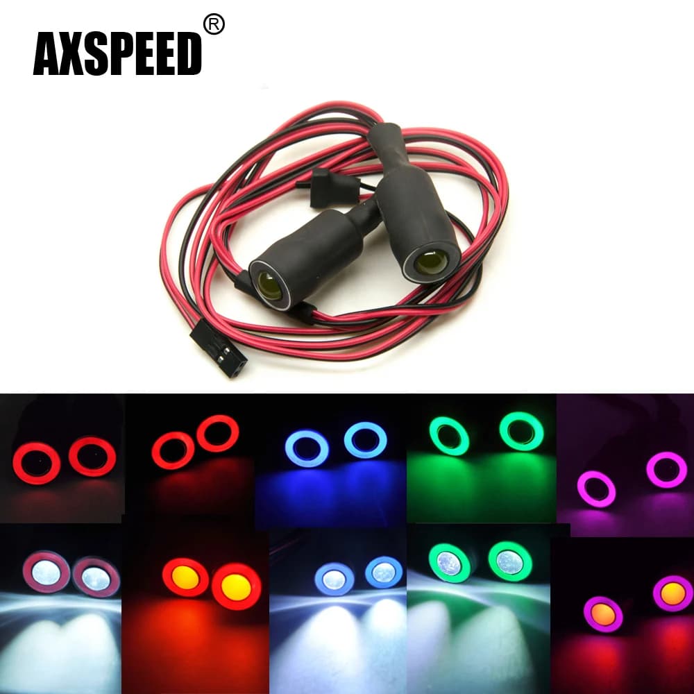 AXSPEED Angel & Demon Eyes LED 2 LED phares ampoule 10/13/17/22mm OD lumière LED pour 1/10 RC modèle voiture camion pièces