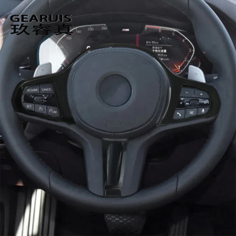 Autocollants de couverture de bouton de volant de voiture, pour BMW série 5 G30 X3 G01 X4 G02 X5 G05 X6 G06, accessoires de décoration intérieure