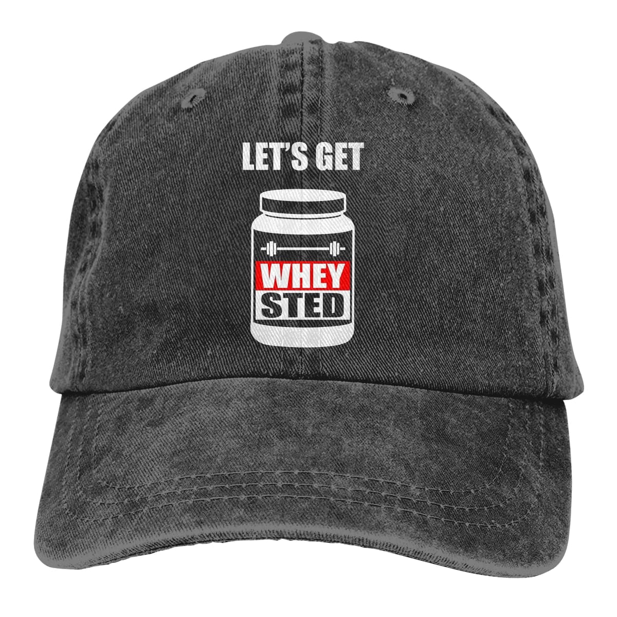 Let's Get – casquette de Baseball pour homme, accessoire amusant de musculation, de musculation, de musculation, en protéines, en couleurs, à rabat