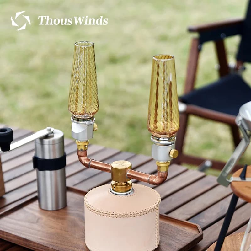 Convertisseur d'adaptateur de gaz de camping Thous Winds, équipement de plein air, tuyau de connexion de réservoir de gaz plat en cuivre rétro, fournitures de camping