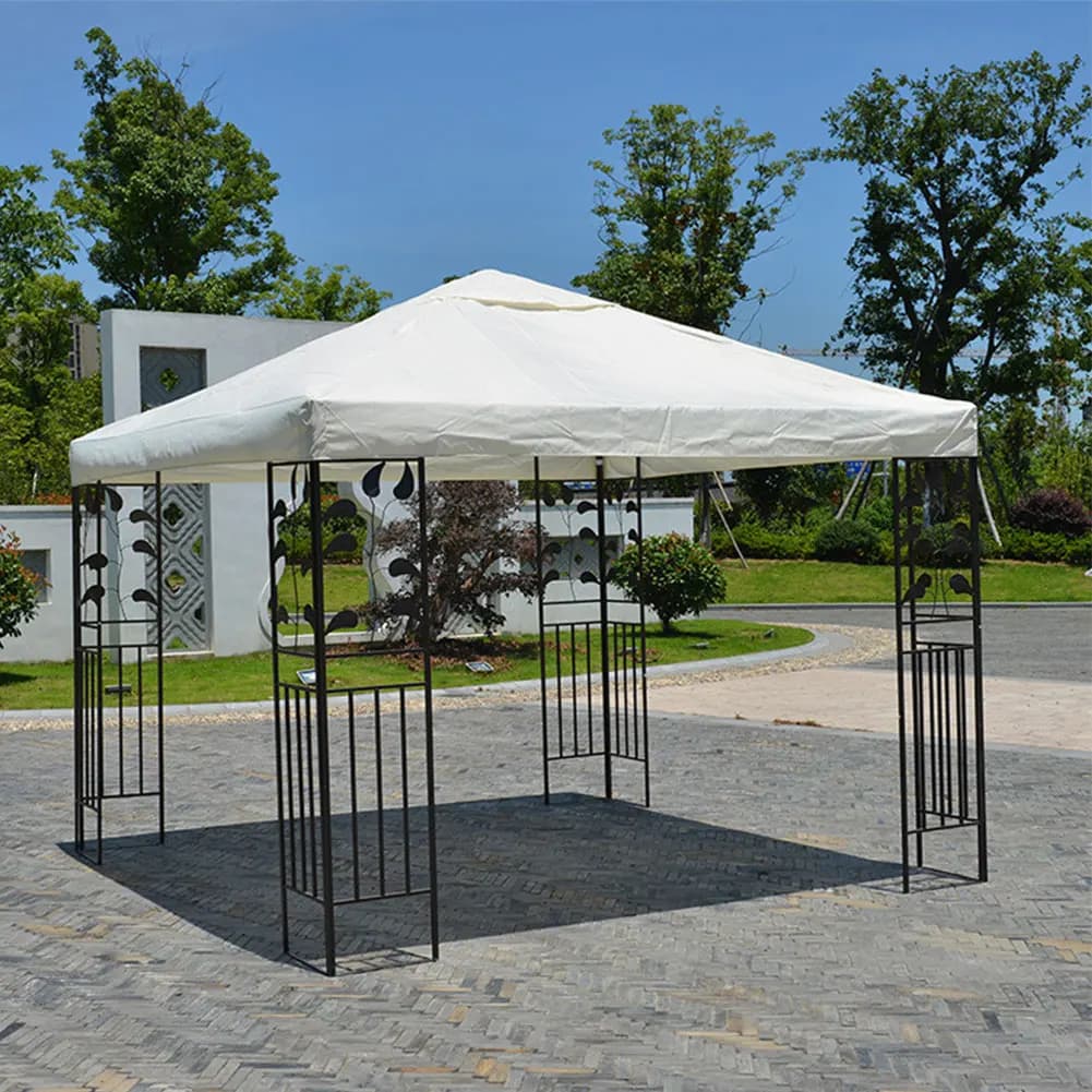 Tente pare-soleil en toile pour camping et randonnée, couverture de toit supérieure, 3x3m