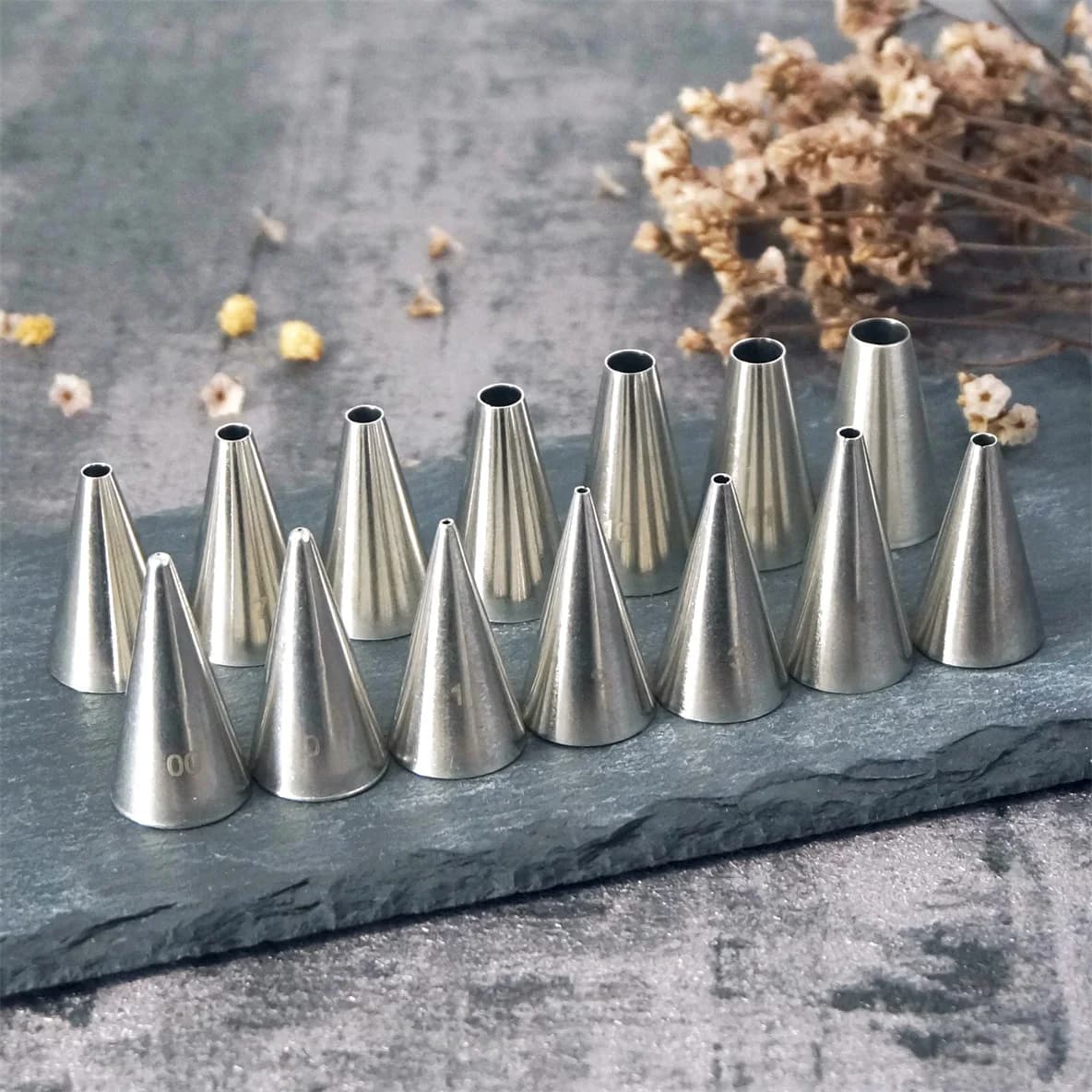 # Douilles de tuyauterie à points ronds 00 ~ 12, pointes de glaçage pour pâtisserie, tasse à Fondant, gâteau au chocolat, outils de décoration de cuisson en acier inoxydable