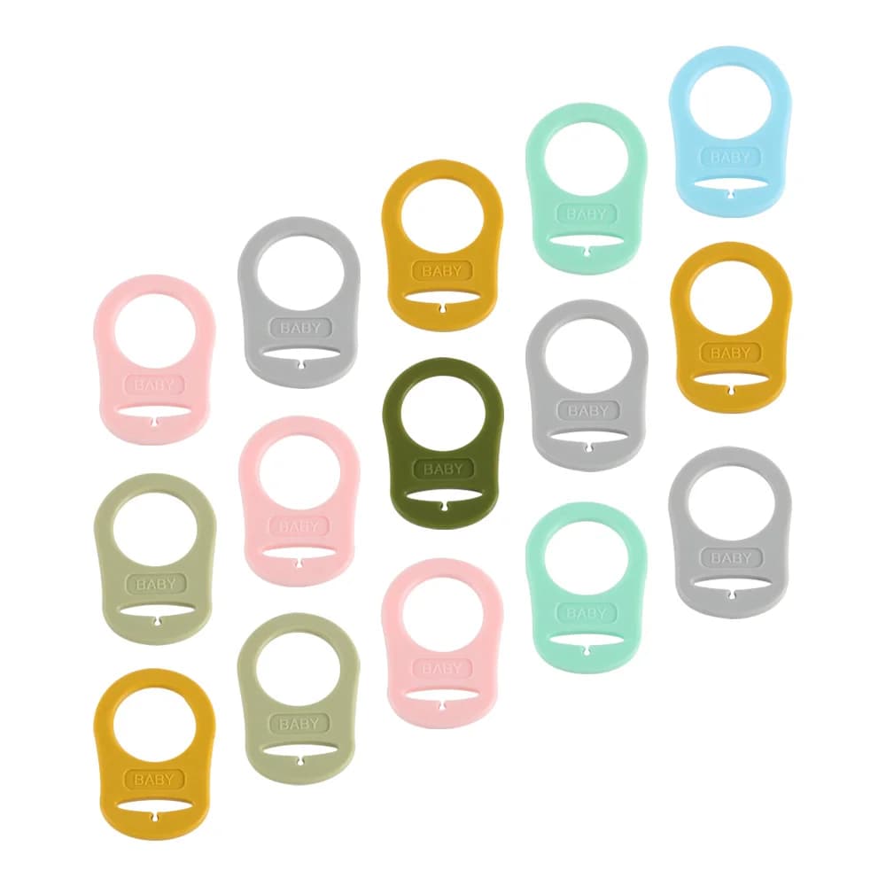 Attache-tétine 5/10 pièces multicolores en silicone, adaptateur de bouton en silicone, anneau Mam pour outil de réconfort