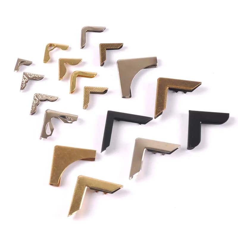 Protecteurs d'angle Photo argent/doré/Bronze, pour Albums Menus, coins métalliques pour livres, dossiers, artisanat de décoration pour Scrapbooking