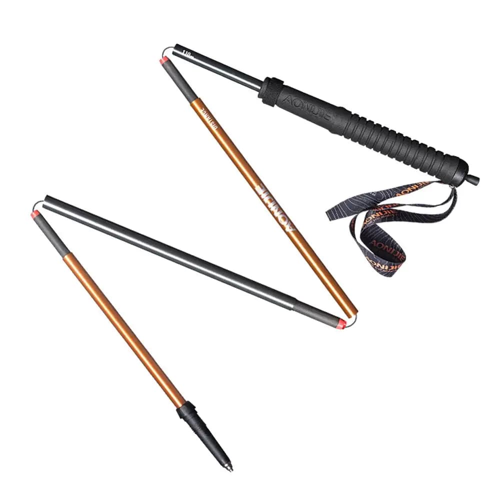 AONIJIE-Bâtons de trekking ultralégers en fibre de carbone, E4101, M-Pole, verrouillage rapide, pliant, randonnée, course, course, anciers de marche, 110cm, 130cm