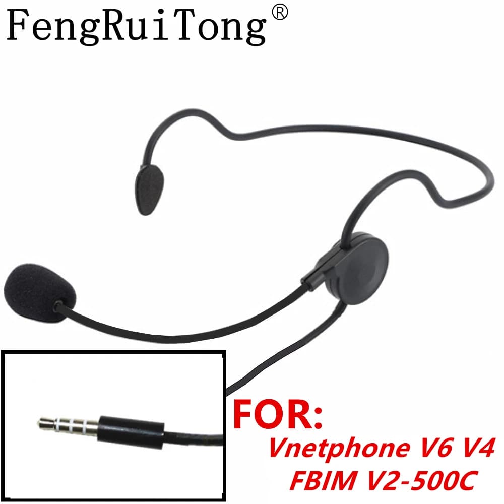 Arbitre crochet d'oreille sauna téléphone 3.5mm Jack Casque pour Vnetphone V6 V4 FBIM V2-500C Moto Bluetooth Interphone BT Interphone