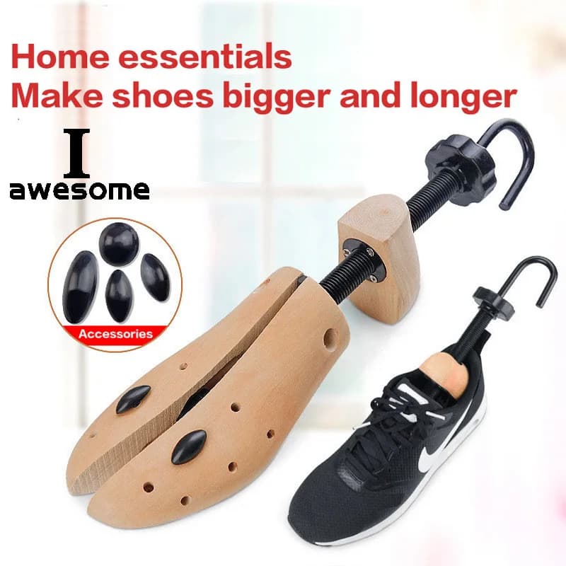 Arbres à chaussures en bois de haute qualité, forme réglable pour femmes et hommes, civières de chaussures professionnelles, support d'extension