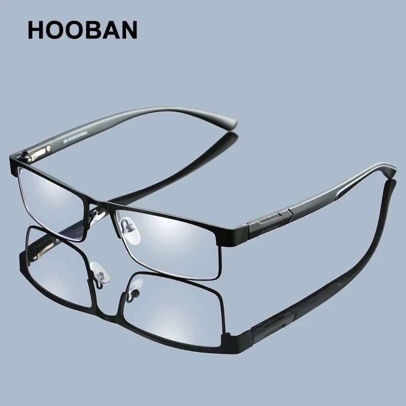 Lunettes de lecture en acier inoxydable de haute qualité pour hommes et femmes, lunettes de presbytie tendance, lunettes d'affaires pour l'hypermétropie, anti-lumière bleue