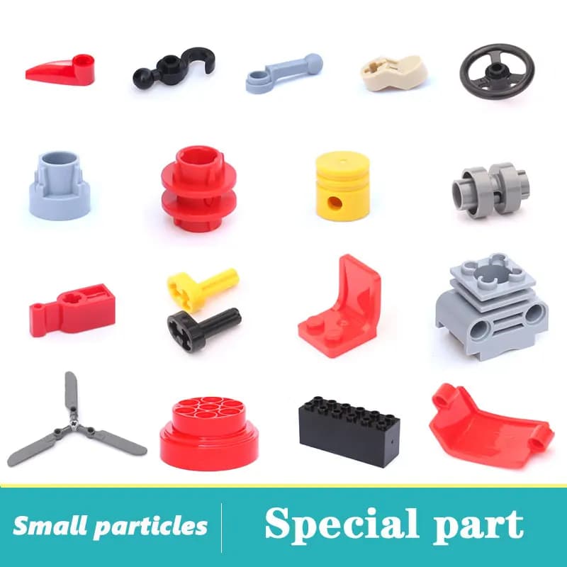 Moc – pièces de haute technologie pour voiture/avion, accessoires de machines, blocs de construction en briques, jouets d'expérimentation d'éducation précoce compatibles avec Lego