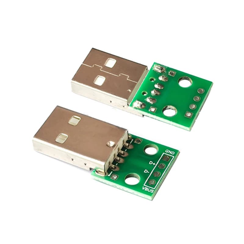 Carte PCB de Type A mâle vers DIP, 2.54MM, Module de conversion d'alimentation bricolage broches