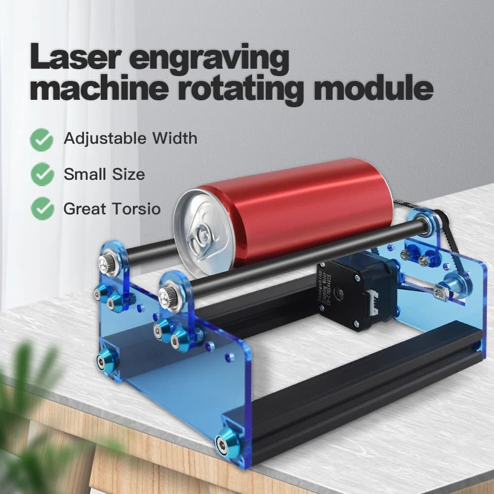 Module de gravure rotatif sur axe Y pour imprimante 3D Twotrees, machine de gravure laser, pour graver des objets cylindriques, des canettes