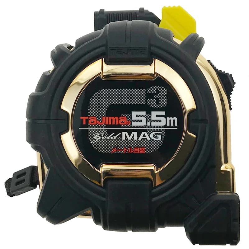 Ruban à mesurer en acier Tajima Tajima, règle, or tyran, haute précision, échelle double face, UNIS issement, 5 m, 5.5 m, 7.5 m