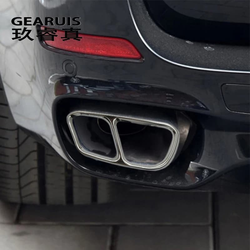 Couvertures de décoration de tuyau d'accès à la gorge de queue automatique, autocollant de style de voiture, garniture de décalcomanies, accessoires extérieurs pour BMW X5, X6, F15, F16