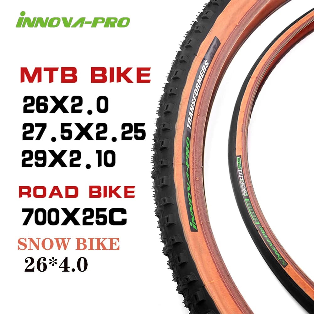 INNOVA-Pneus de vélo de montagne ultralégers, anti-crevaison, anti-crevaison, vélo de route et de neige, 1/27x25C, 26x2.25 po, 29x700 po