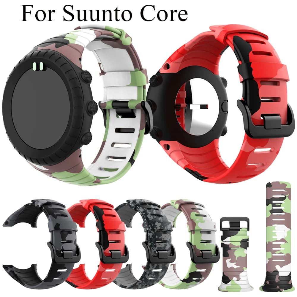 Bracelet de montre sport classique en Silicone, réglable, à la mode, pour montre intelligente Suunto Core