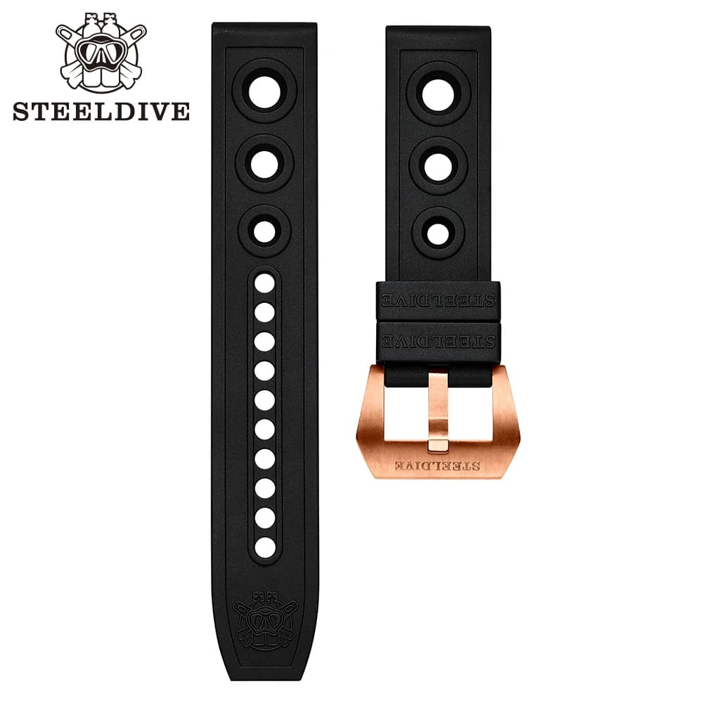 STEELDIVE SD2201S remplacement mécanique automatique boucle de montre en Bronze bandes de 20mm Bracelets de 22mm boucle de bracelet de montre de plongée 20/22mm
