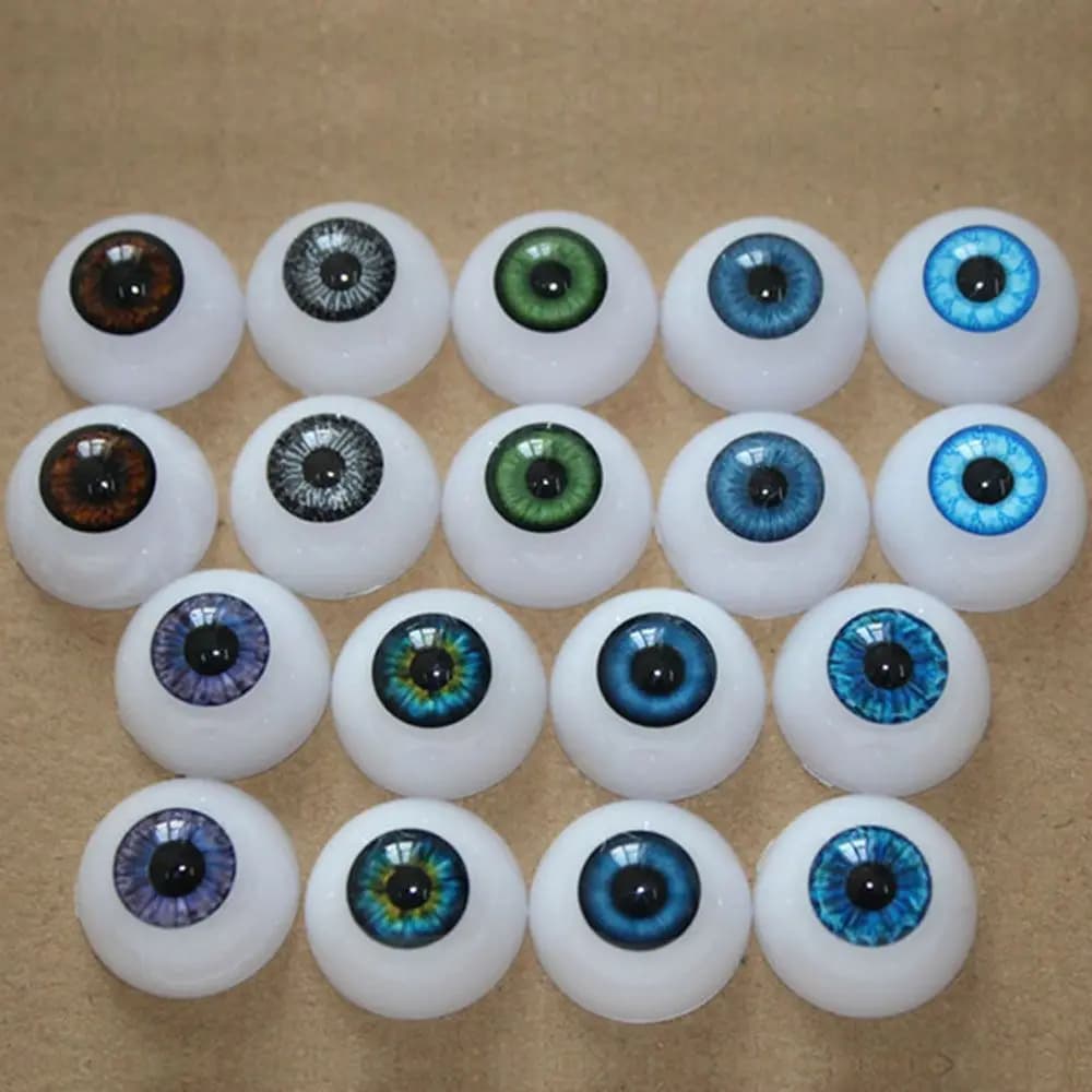 1 paire de globe oculaire en plastique acrylique, accessoires de sécurité au beurre, yeux de dinosaure, marionnette, jouet souple, bricolage