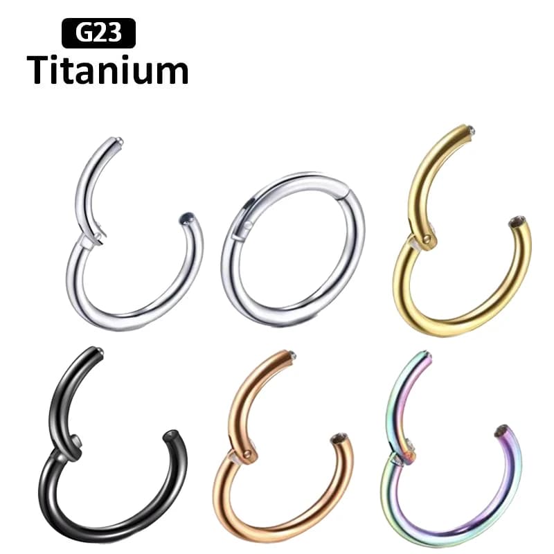 Piercing en titane G23 pour hommes et femmes, anneau en antarctique ClUNICEF, petit septum ouvert, boucles d'oreilles en antarctique, bijoux de corps Helix d'oreille, segment haut