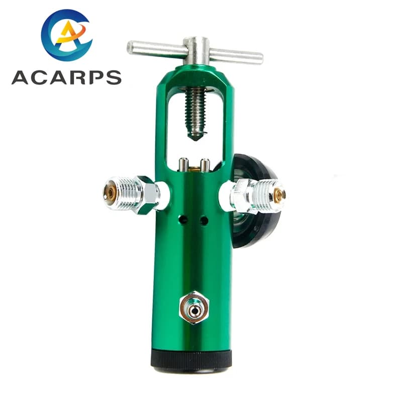 Corps en aluminium léger et anodisé de toutes couleurs avec 2 clapets anti-retour CGA870 Régulateur d'oxygène à broche
