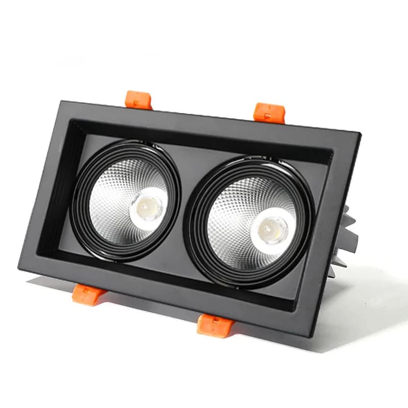 Spot lumineux LED encastrable avec technologie COB, carré, Super lumineux, variable, 10/20W, 3000K/4000K/6000K, plafonnier, AC110, 220V, décoration d'intérieur