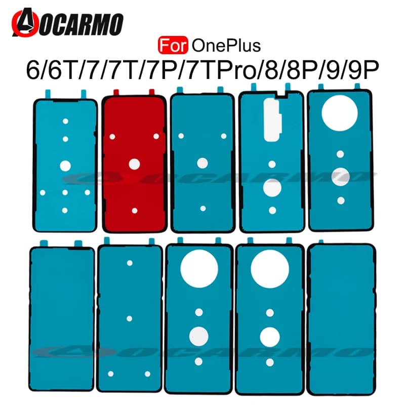 Autocollant adhésif pour couvercle de batterie arrière OnePlus 6 6T 7 7T 7Pro 9 9r 9RT 8 Pro 1+8 Nord 8T – Pièce de rechange