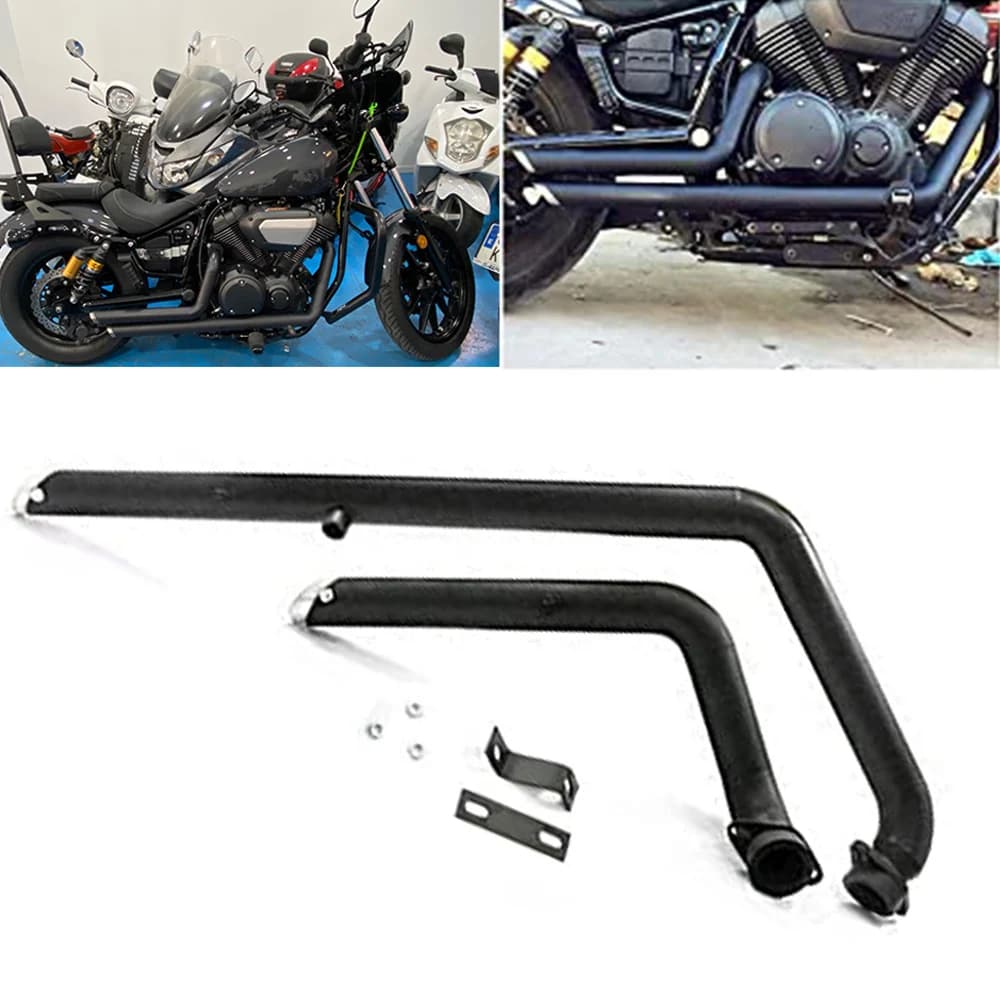 Shortshots – système d'échappement décalé, Kit de tuyaux de traînée, silencieux pour Yamaha v-star Bolt XV950 XVS950 XV 950, toutes années