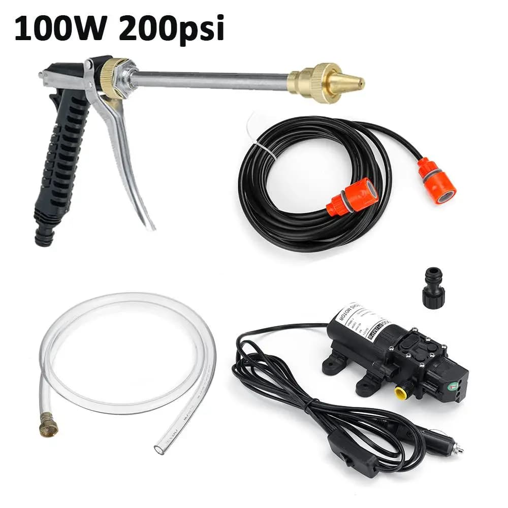 Pistolet à eau électrique à haute pression pour lavage de voiture, machine à laver domestique, pompe portable, outils de livres, 12V, 120W